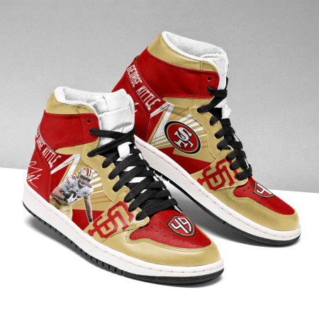 San Francisco 49ers NFL AJ1 High Sneakers Shoes For Men And Women