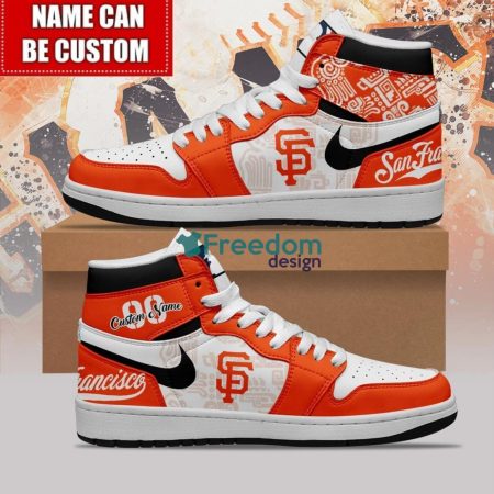 San Francisco Giants AJ1 High Sneakers Shoes For Men And Women