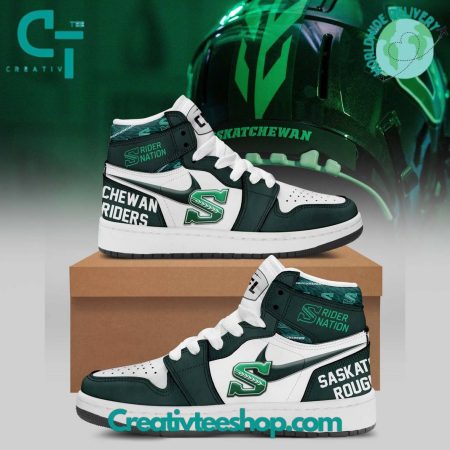 Saskatchewan Roughriders AJ1 High Sneakers Shoes For Men And Women