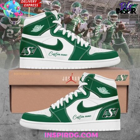 Saskatchewan Roughriders AJ1 High Sneakers Shoes For Men And Women