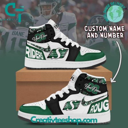 Saskatchewan Roughriders  AJ1 High Sneakers Shoes For Men And Women