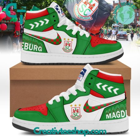 SC Magdeburg  AJ1 High Sneakers Shoes For Men And Women