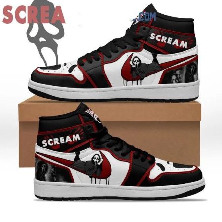 Scream Ghostface AJ1 High Sneakers Shoes For Men And Women