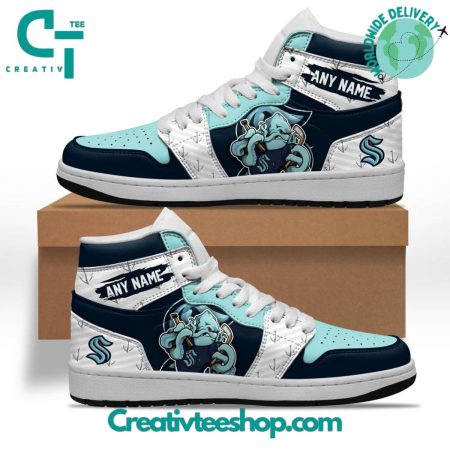 Seattle Kraken   AJ1 High Sneakers Shoes For Men And Women