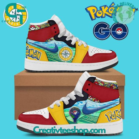 Seattle Mariners AJ1 High Sneakers Shoes For Men And Women