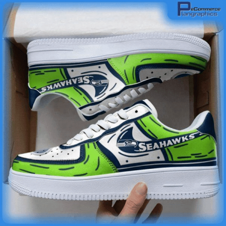 Seattle Seahawks NFL Air Low-Top Sneakers Shoes For Men And Women