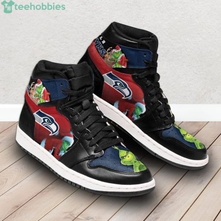 Seattle Seahawks NFL AJ1 High Sneakers Shoes For Men And Women