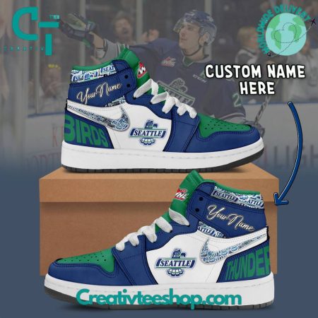 Seattle Thunderbirds  AJ1 High Sneakers Shoes For Men And Women