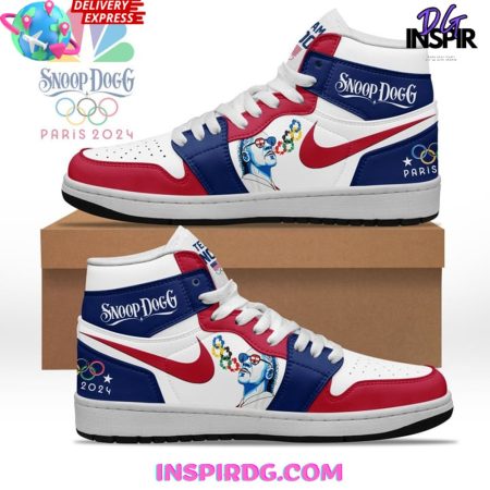 Snoop Dogg x Olympic Paris AJ1 High Sneakers Shoes For Men And Women