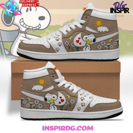 Snoopy AJ1 High Sneakers Shoes For Men And Women