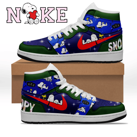 Snoopy AJ1 High Sneakers Shoes For Men And Women