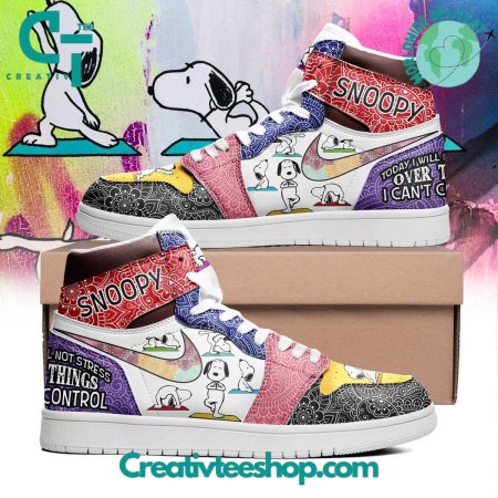 Snoopy AJ1 High Sneakers Shoes For Men And Women