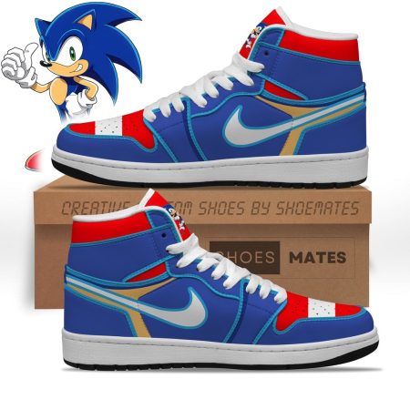 Sonic  AJ1 High Sneakers Shoes For Men And Women