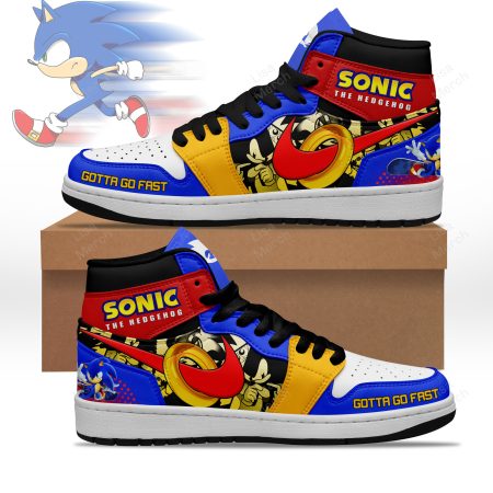 Sonic the Hedgehog AJ1 High Sneakers Shoes For Men And Women