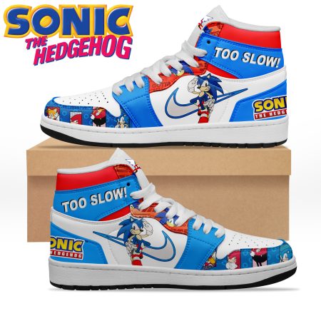 Sonic The Hedgehog AJ1 High Sneakers Shoes For Men And Women