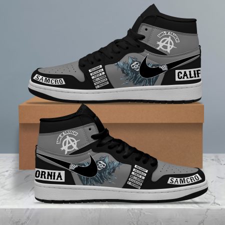 Sons of Anarchy AJ1 High Sneakers Shoes For Men And Women