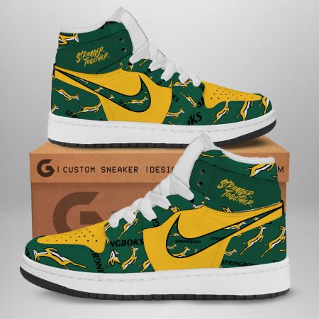 South Africa National AJ1 High Sneakers Shoes For Men And Women