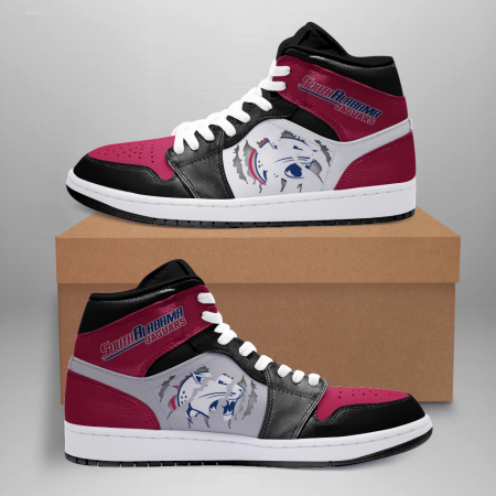 South Alabama Jaguars AJ1 High Sneakers Shoes For Men And Women
