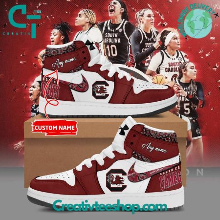 South Carolina Gamecocks AJ1 High Sneakers Shoes For Men And Women