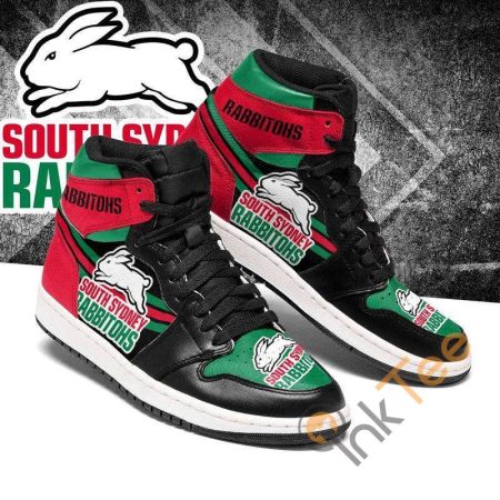 South Sydney Rabbitohs NRL AJ1 High Sneakers Shoes For Men And Women