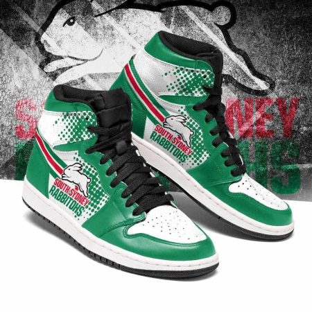 South Sydney Rabbitohs NRL AJ1 High Sneakers Shoes For Men And Women
