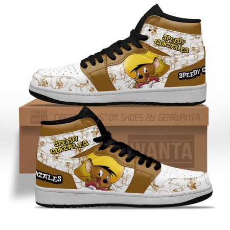 Speedy Gonzales AJ1 High Sneakers Shoes For Men And Women