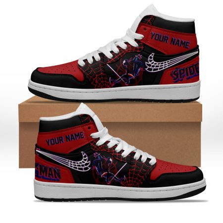 Spider Man AJ1 High Sneakers Shoes For Men And Women