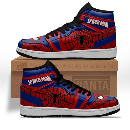 Spider-Man AJ1 High Sneakers Shoes For Men And Women