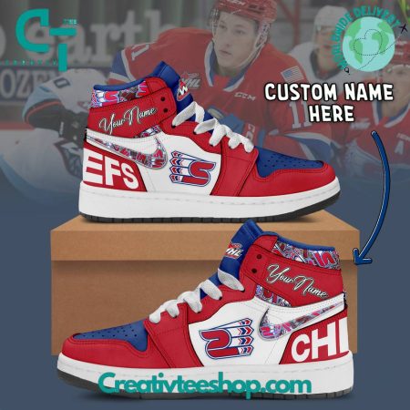 Spokane Chiefs  AJ1 High Sneakers Shoes For Men And Women