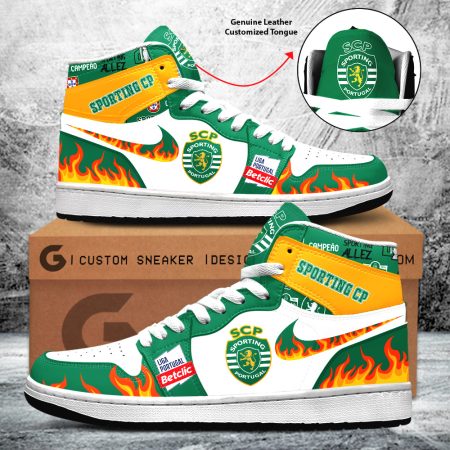 Sporting CP AJ1 High Sneakers Shoes For Men And Women