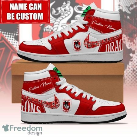 St. George Illawarra Dragons AJ1 High Sneakers Shoes For Men And Women