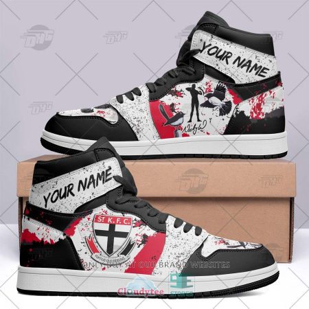 St Kilda Saints AFL AJ1 High Sneakers Shoes For Men And Women