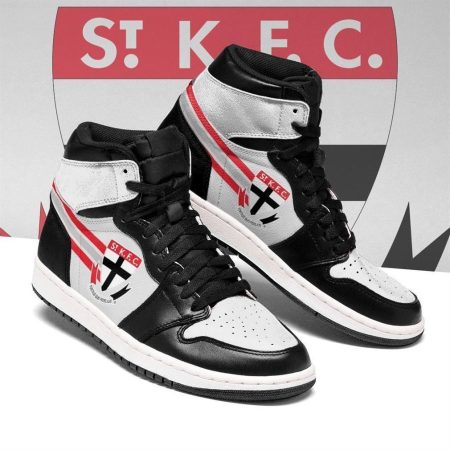 St Kilda Saints AFL AJ1 High Sneakers Shoes For Men And Women