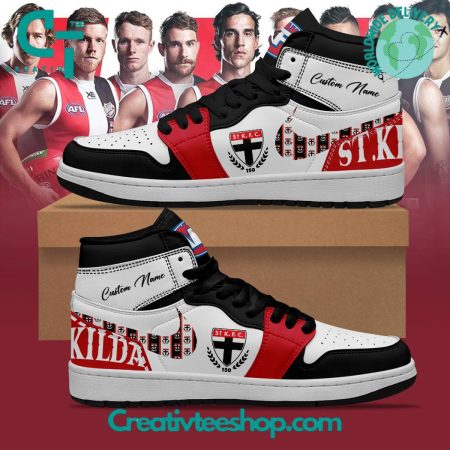 St Kilda Saints AJ1 High Sneakers Shoes For Men And Women