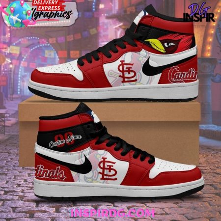 St Louis Cardinals AJ1 High Sneakers Shoes For Men And Women