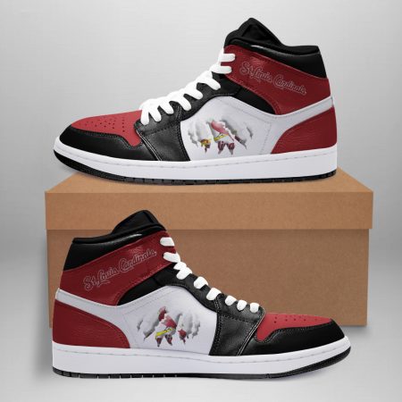 St. Louis Cardinals AJ1 High Sneakers Shoes For Men And Women