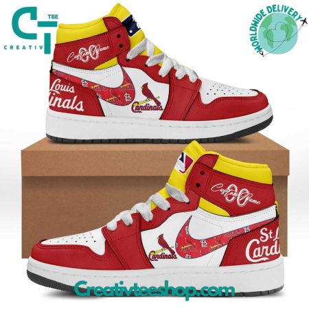 St. Louis Cardinals AJ1 High Sneakers Shoes For Men And Women