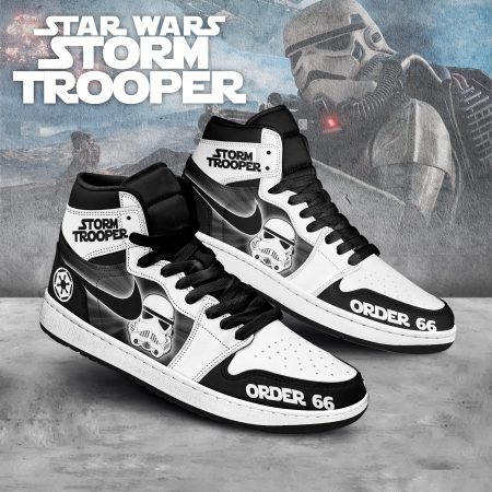 Star Wars AJ1 High Sneakers Shoes For Men And Women
