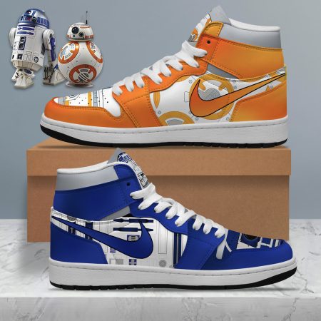 Star Wars AJ1 High Sneakers Shoes For Men And Women