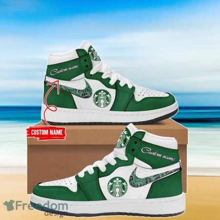 Starbucks AJ1 High Sneakers Shoes For Men And Women