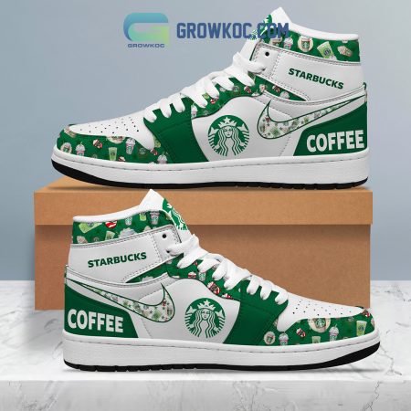 Starbucks AJ1 High Sneakers Shoes For Men And Women