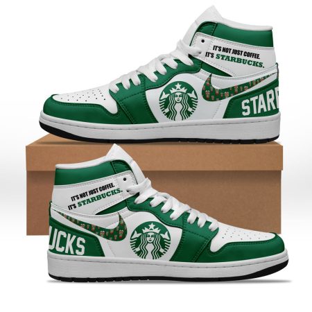 Starbucks AJ1 High Sneakers Shoes For Men And Women