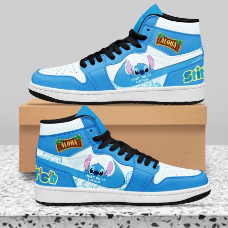 Stitch AJ1 High Sneakers Shoes For Men And Women