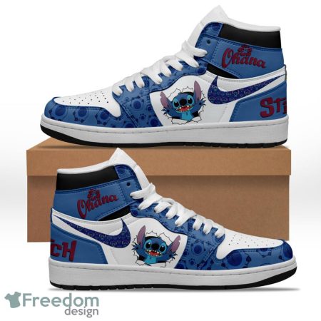 Stitch AJ1 High Sneakers Shoes For Men And Women
