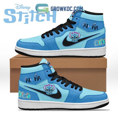 Stitch AJ1 High Sneakers Shoes For Men And Women
