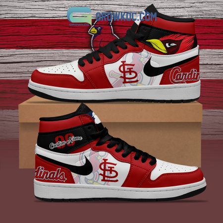 St.Louis Cardinals AJ1 High Sneakers Shoes For Men And Women