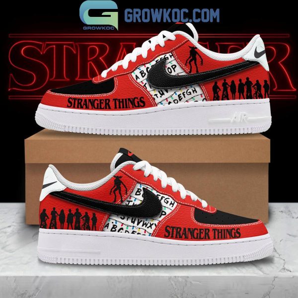 Stranger Things Best Series On Netflix Air Force 1 Shoes Stranger Things Air Low-Top Sneakers Shoes For Men And Women