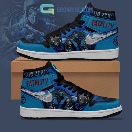 Sub Zero Fatality AJ1 High Sneakers Shoes For Men And Women