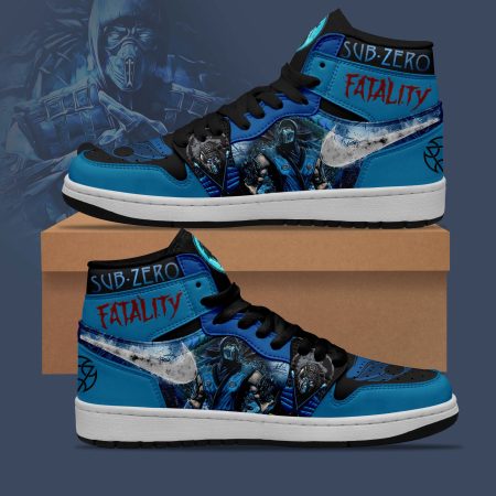 Sub-Zero’s Fatalities AJ1 High Sneakers Shoes For Men And Women