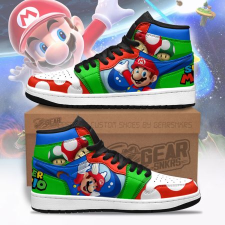 Super Mario AJ1 High Sneakers Shoes For Men And Women